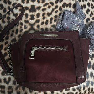 Burgundy Steve Madden crossbody bag